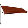 Image de vidaXL Auvent manuel rétractable 400 cm Orange et marron 145840