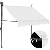 Image de vidaXL Auvent manuel rétractable avec LED 150 cm Crème 145870
