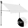 Image de vidaXL Auvent manuel rétractable avec LED 300 cm Crème