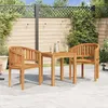 Image de vidaXL Chaise en Forme de Banane Chaise de Jardin Chaise de Patio Chaise dExtérieur Chaise de Terrasse Arrière-Cour Bois de 48018