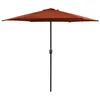 Image de vidaXL Parasol de Jardin et Mât en Aluminium Pare-soleil de Patio Abri de Soleil Parasol de Terrasse Arrière-cour 47349