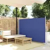 Image de vidaXL Auvent latéral rétractable de patio 140x500 cm Bleu