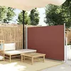 Image de vidaXL Auvent Latéral Rétractable de Patio Store Latéral Brise-vue Abri Soleil Jardin Terrasse Balcon Exterieur Résistant 48399