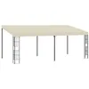 Image de Belvédère mural - VIDAXL - 3x6 m - Crème - Acier enduit de poudre - Tissu avec revêtement PA
