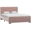 Image de vidaXL Cadre de lit sans matelas Rose Velours 120x200 cm 286825