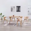 Image de vidaXL 4x Bois Courbé Chaises à Dîner Chaises de Salle à Manger Chaises de Cuisine Chaises de Repas Chaises de Salon Maison 278852
