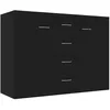 Image de vidaXL Buffet Noir 88x30x65 cm Aggloméré