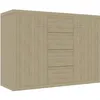 Image de vidaXL Buffet Chêne sonoma 88x30x65 cm Aggloméré