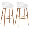 Image de vidaXL Lot de 2 Chaises de Bar Siège de Pub Chaise de Bistrot Meuble de Salle à Manger Cuisine Salon Salle de Séjour 248153