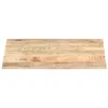 Image de Dessus de table - VIDAXL - Bois de manguier massif - 70x60 cm - Finition rugueuse - Durable