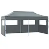 Image de vidaXL Tente de Réception Pliable avec 4 Parois Tonnelle de Jardin Tonnelle de Patio Pavillon de Terrasse Auvent dExtérieur 48867