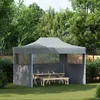 Image de vidaXL Tente de Réception Pliable avec 3 Parois Tonnelle de Jardin Tonnelle de Patio Pavillon de Terrasse Auvent dExtérieur 48896