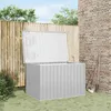 Image de vidaXL Boîte de Rangement de Jardin Coffre de Stockage Outils de Jardinage Organisateur de Terrasse Patio Arrière-cour 46266