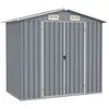 Image de vidaXL Abri de jardin Gris 205x129x183 cm Acier galvanisé