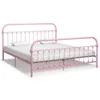 Image de vidaXL Cadre de lit sans matelas rose métal 180x200 cm 284515