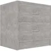 Image de vidaXL Table de chevet Gris béton 40 x 30 x 40 cm Aggloméré