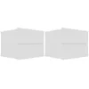 Image de vidaXL Tables de chevet 2 pcs Blanc 40 x 30 x 30 cm Aggloméré