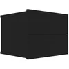 Image de vidaXL Table de chevet Noir 40 x 30 x30 cm Aggloméré