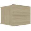 Image de vidaXL Table de chevet chêne sonoma 40 x 30 x 30 cm Aggloméré