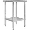 Image de vidaXL Table de travail de cuisine 60x60x85 cm Acier inoxydable