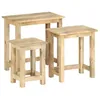 Image de vidaXL Tables gigognes 3 pcs Bois solide de manguier