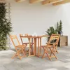 Image de vidaXL Table pliable de jardin papillon 120x70x75 cm Bois teck solide