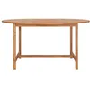 Image de Table de jardin ronde en bois - Brun - 150 x 76 cm