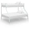 Image de vidaXL Cadre de lit superposé sans matelas Blanc 140x200 cm/90x200 cm 287903