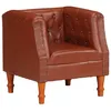 Image de vidaXL Fauteuil Meuble de Salon Fauteuil de Chambre à Coucher Meuble de Salle de Séjour Maison Intérieur Marron Cuir 286589