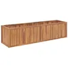 Image de vidaXL Lit surélevé de jardin 200x50x50 cm Bois de teck solide 48975