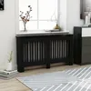 Image de vidaXL Cache-radiateur noir 152x19x815 cm bois dingénierie 288177