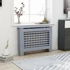 Image de Cache-radiateur Anthracite - VidaXL - 112x19x81 cm - MDF - Espace de rangement pour livres et ornements
