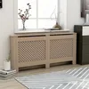Image de Cache-radiateur en MDF brun - vidaXL - 172x19x81 cm - Fonction décorative et espace additionnel