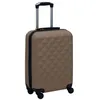 Image de vidaXL Valise rigide Marron ABS