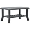 Image de Table basse - VIDAXL - Anthracite - Résistante aux intempéries - Étagère de rangement - Légère