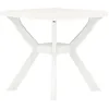Image de vidaXL Table de bistro Blanc 70x70x72 cm Plastique