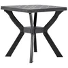Image de vidaXL Table de bistro Anthracite 70x70x72 cm Plastique