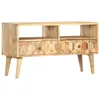 Image de Meuble TV - VIDAXL - 90x30x50 cm - Bois de manguier massif - 2 portes - Salon