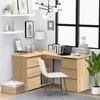 Image de vidaXL Bureau dangle Chêne sonoma 145x100x76 cm Aggloméré