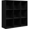 Image de vidaXL Bibliothèque noir 98x29x975 cm bois dingénierie 801126
