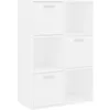 Image de vidaXL Armoire de rangement Blanc 60x295x90 cm Aggloméré