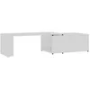 Image de vidaXL Table basse Blanc 150x50x35 cm Aggloméré