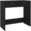 Image de vidaXL Bureau Noir 80x40x75 cm Aggloméré