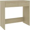 Image de vidaXL Bureau Chêne Sonoma 80x40x75 cm Aggloméré