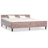 Image de vidaXL Cadre de lit sans matelas rose velours 200x200 cm 288570