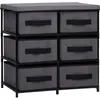 Image de vidaXL Armoire de rangement à 6 tiroirs 55x29x55 cm Gris Acier