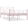 Image de vidaXL Cadre de lit sans matelas rose métal 140x200 cm 284540
