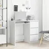 Image de vidaXL Bureau Blanc 90x45x76 cm Aggloméré