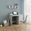 Image de vidaXL Bureau Gris béton 100x50x76 cm Bois dingénierie