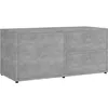 Image de vidaXL Meuble TV Gris béton 80x34x36 cm Aggloméré